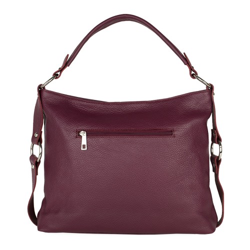 Geanta piele bordeaux GF349