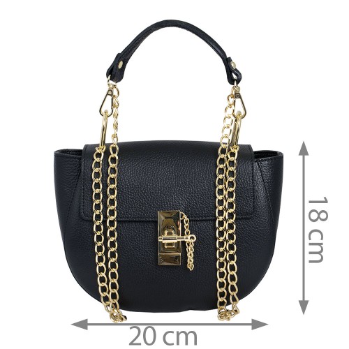 Geanta piele neagra GF359