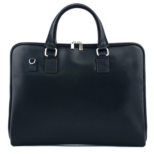 Geanta piele neagra tip servieta GF360