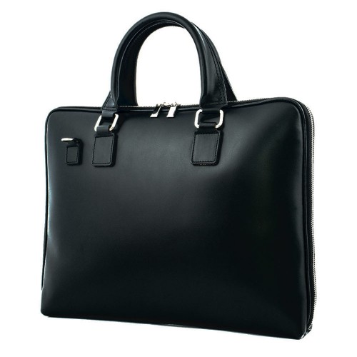 Geanta piele neagra tip servieta GF360