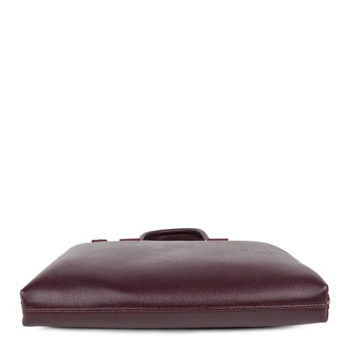 Geanta piele marsala tip servieta GF363