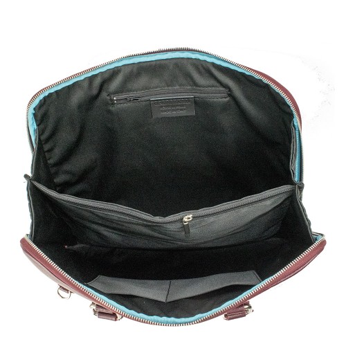 Geanta piele marsala tip servieta GF363
