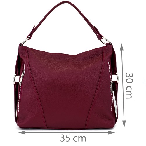 Geanta piele grena GF372