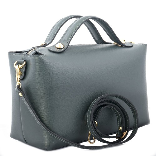 Geanta piele gri GF396