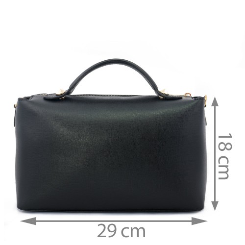Geanta piele neagra GF397