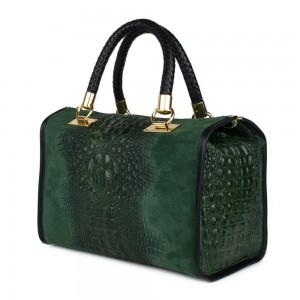 Geanta piele verde GF400