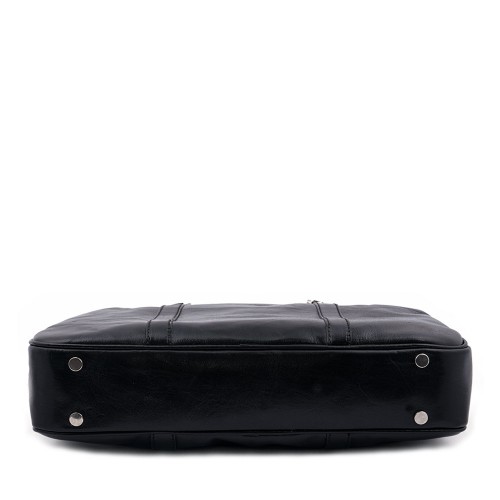 Geanta piele neagra tip servieta GF410
