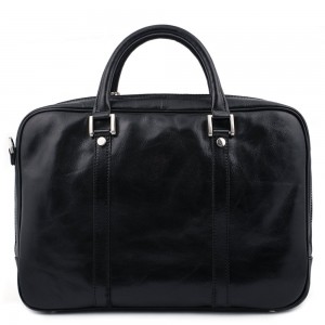 Geanta piele neagra tip servieta GF410