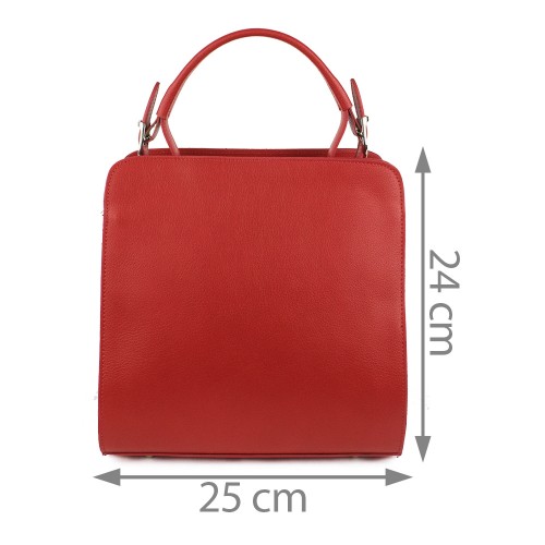 Geanta piele rosie GF416