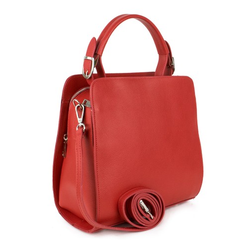 Geanta piele rosie GF416