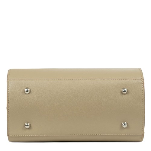 Geanta piele taupe deschis GF417