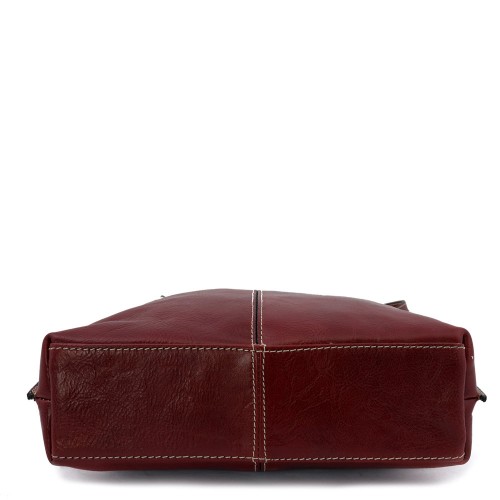 Geanta piele bordeaux GF424