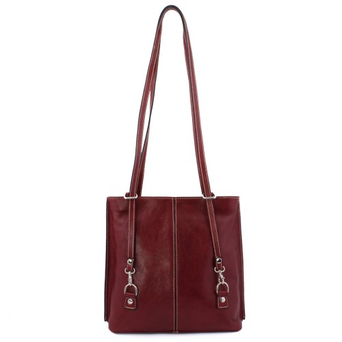 Geanta piele bordeaux GF424