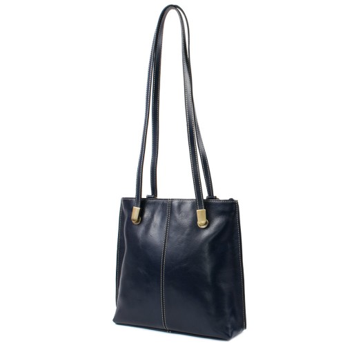 Geanta piele bleumarin GF426