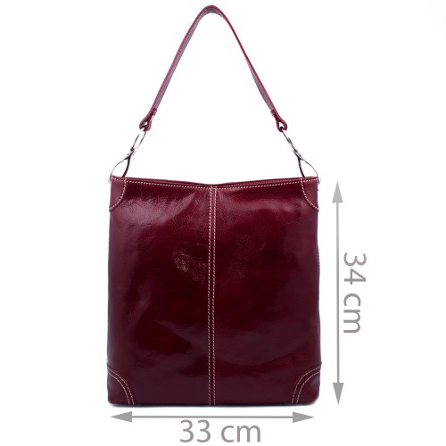 Geanta piele marsala GF431
