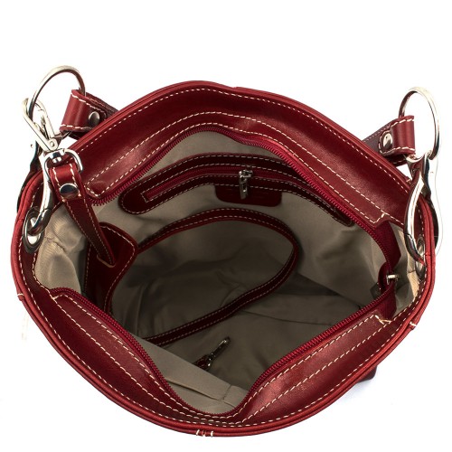 Geanta piele marsala GF431