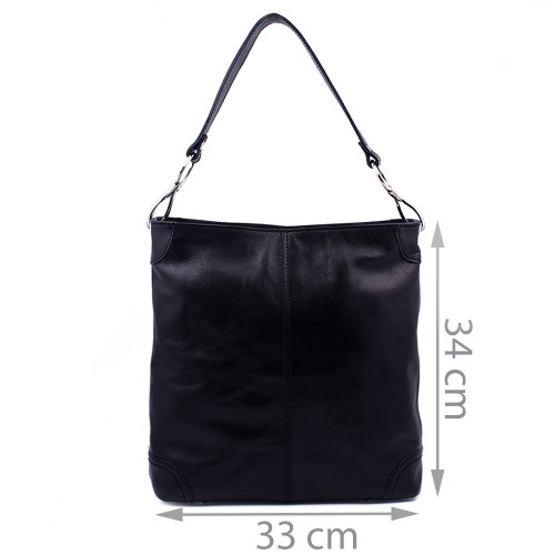 Geanta piele neagra GF432