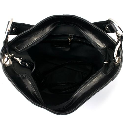 Geanta piele neagra GF432
