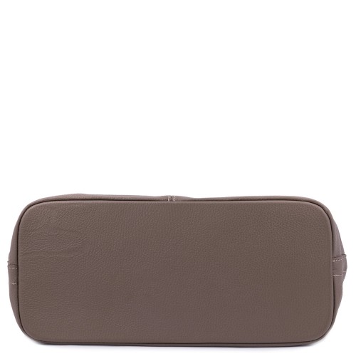 Geanta piele taupe GF437