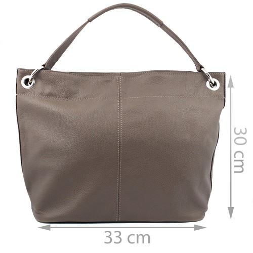 Geanta piele taupe GF437