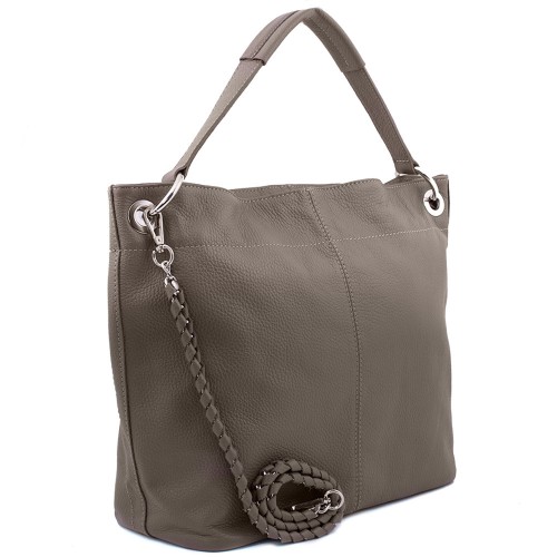 Geanta piele taupe GF437