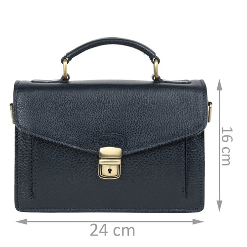 Gentuta piele bleumarin GF446