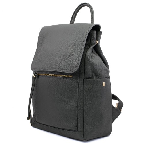 Rucsac piele gri GF454