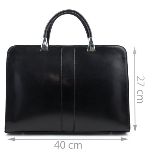 Geanta piele neagra GF458