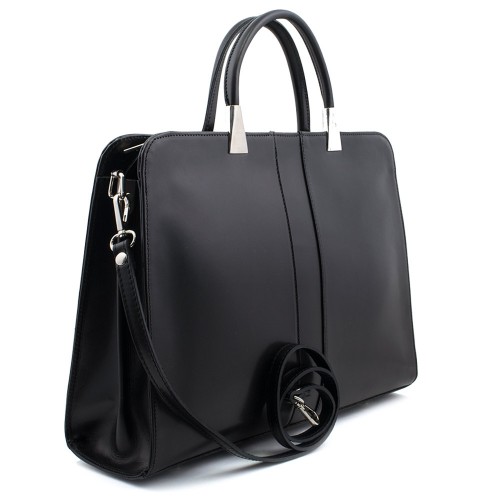 Geanta piele neagra GF458