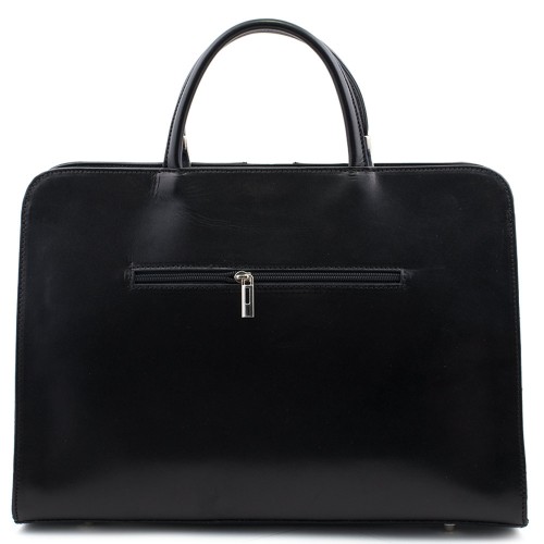 Geanta piele neagra GF458