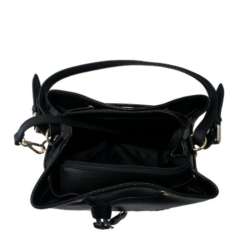 Geanta piele neagra GF463