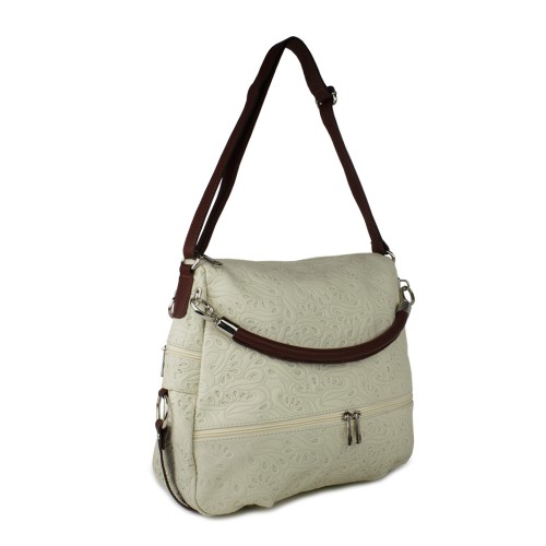 Geanta piele bej GF469