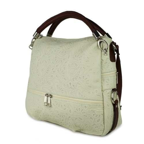 Geanta piele bej GF469