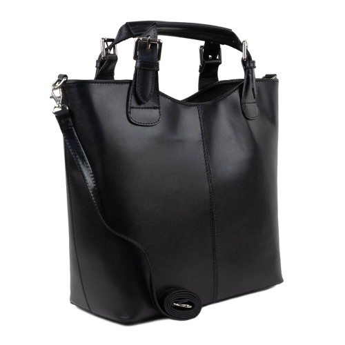 Geanta piele neagra GF489