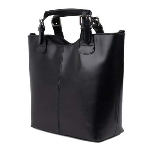 Geanta piele neagra GF489