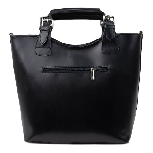Geanta piele neagra GF489