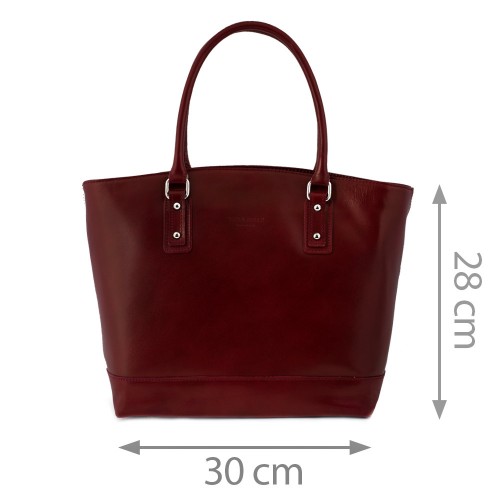 Geanta piele bordeaux GF490