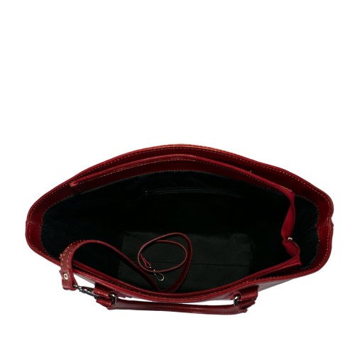 Geanta piele bordeaux GF490