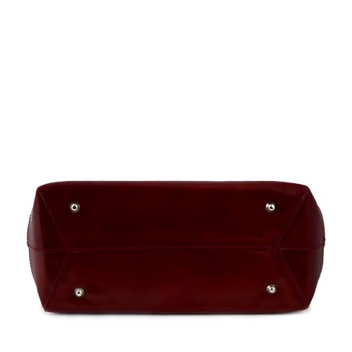 Geanta piele bordeaux GF490