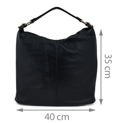 Geanta piele neagra GF549