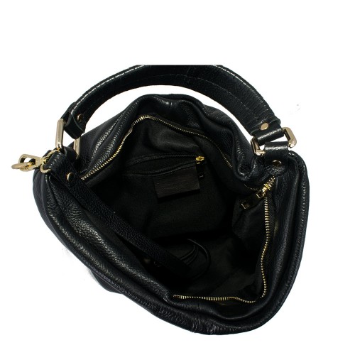 Geanta piele neagra GF549