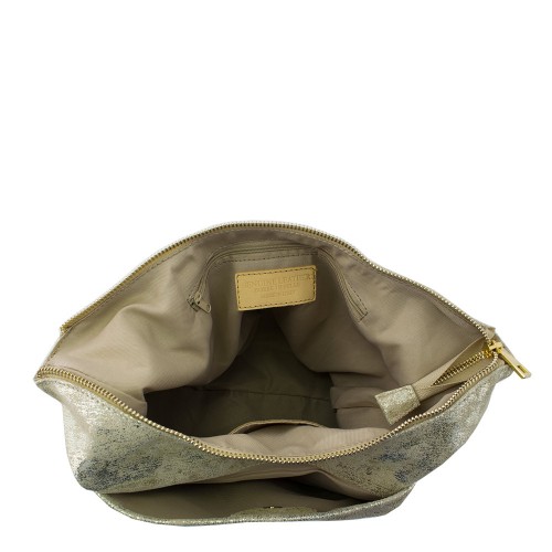 Geanta piele auriu sidefat GF562