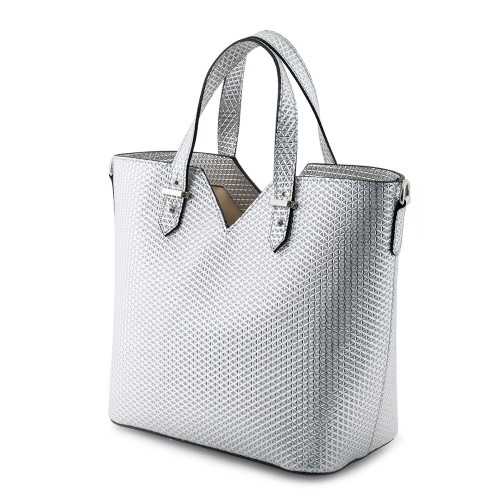 Geanta piele silver GF566