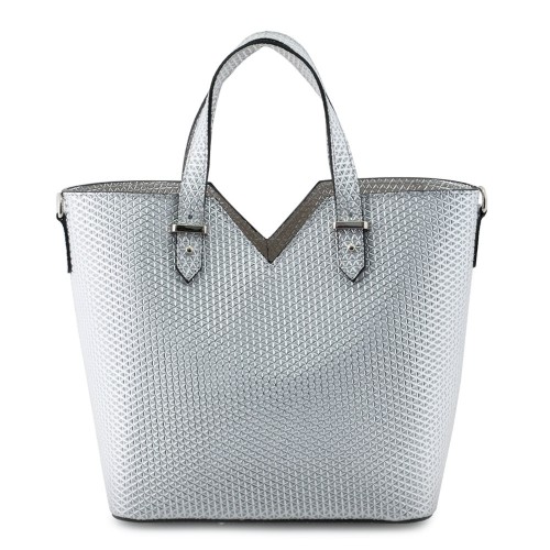 Geanta piele silver GF566