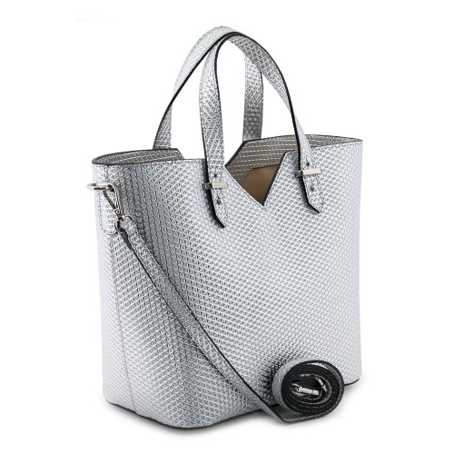 Geanta piele silver GF566