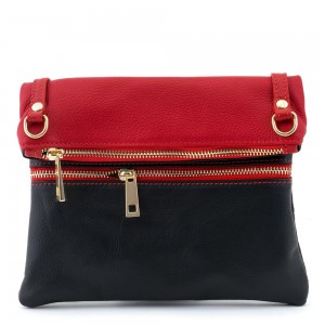 Plic piele negru/ rosu GF578
