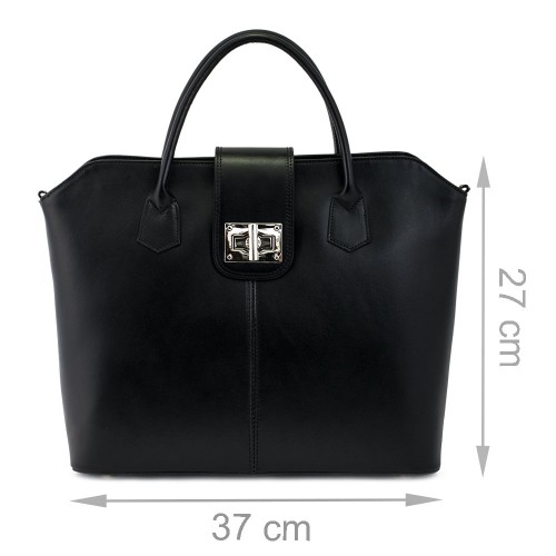 Geanta piele neagra GF581