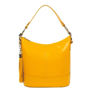 Geanta piele galbena GF582