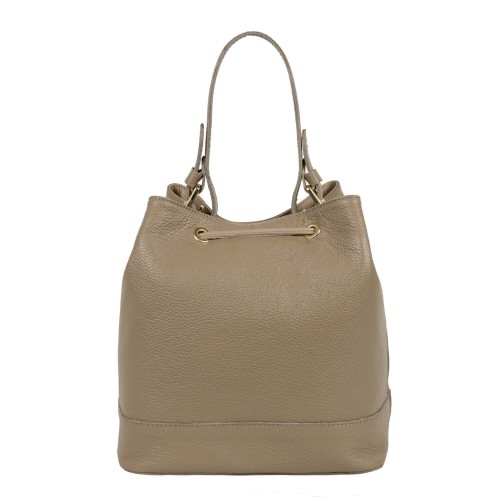 Geanta piele taupe GF594