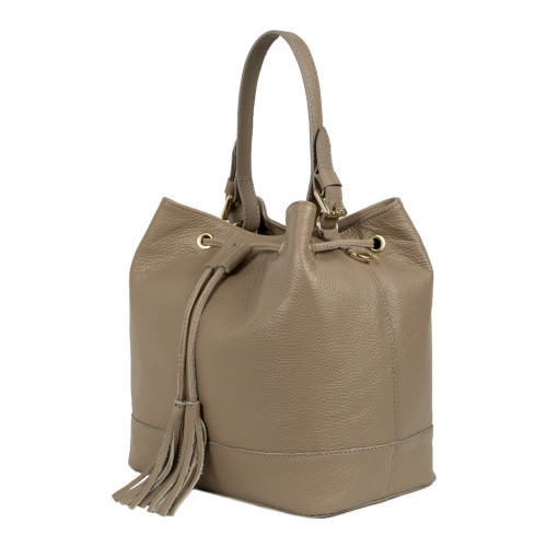 Geanta piele taupe GF594